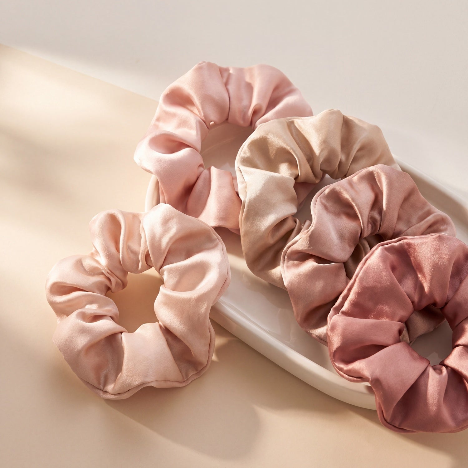 Satin scrunchies pack