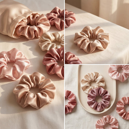 Satin scrunchies pack